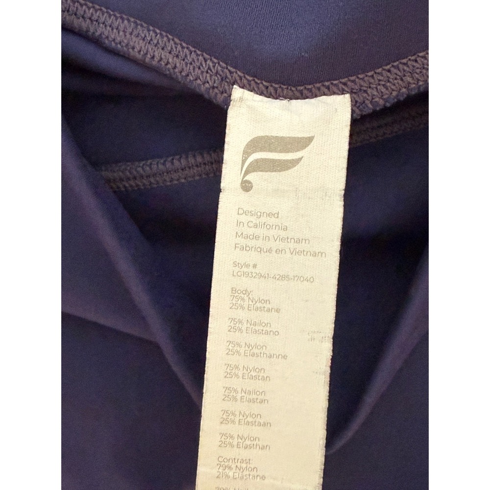 Fabletics Motion365 High Waisted Leggings Purple Mesh Back Pocket Medium - Picture 8 of 10